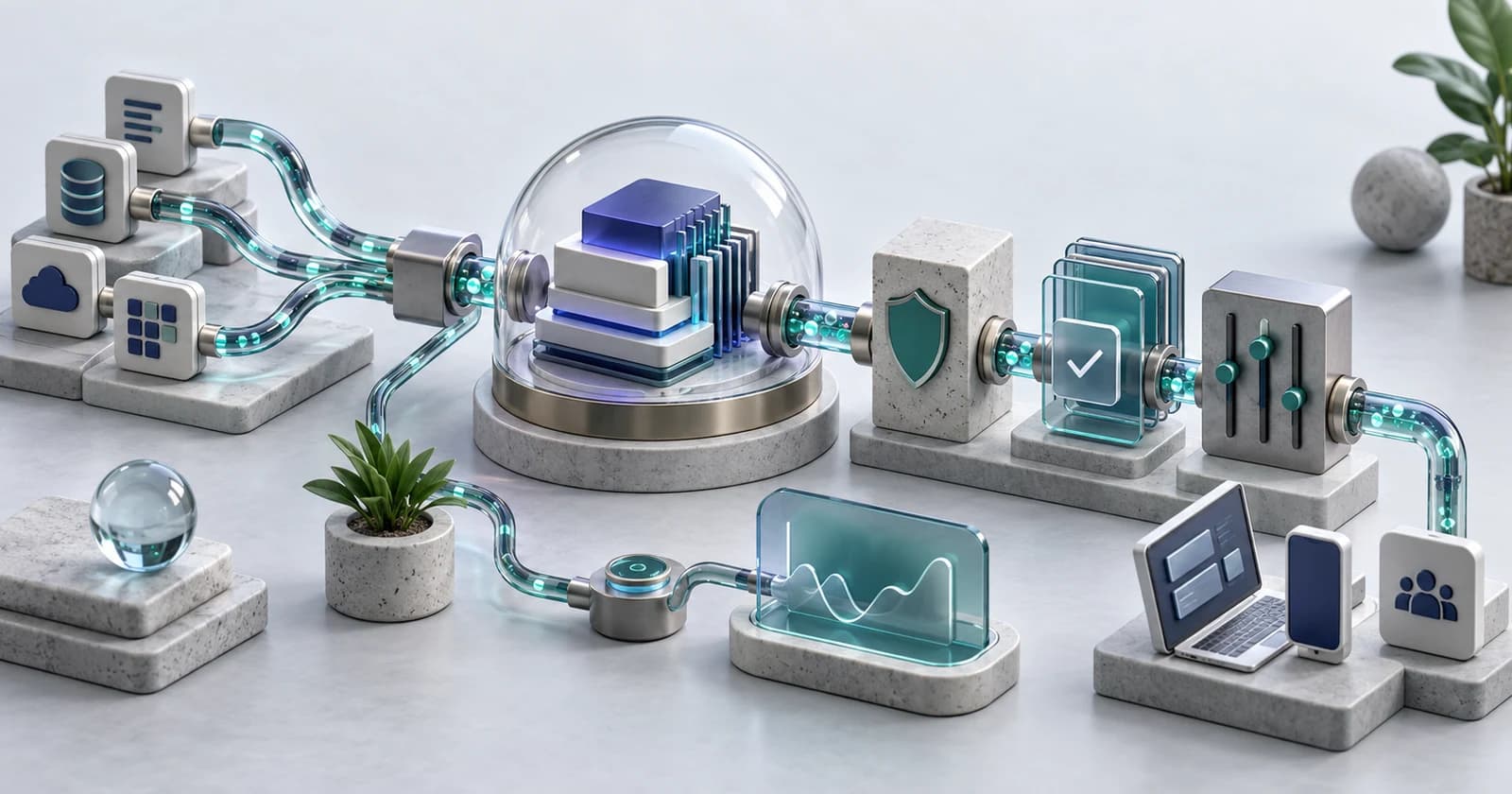 Cover illustration for: AI Integration Consulting: A Systems Guide