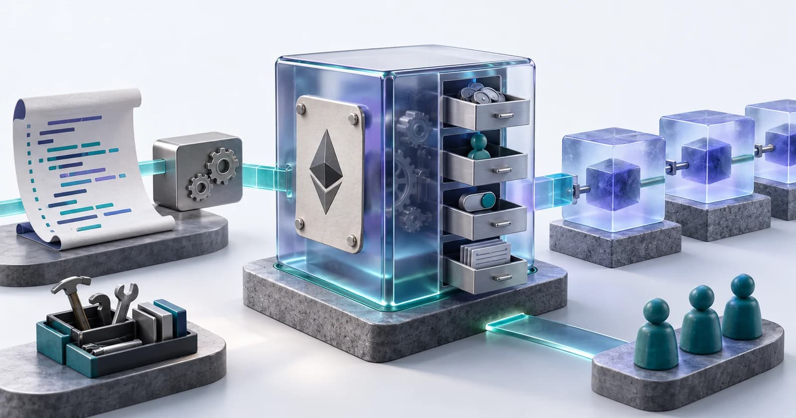 Cover illustration for: Solidity Smart Contracts: Complete Beginner Guide